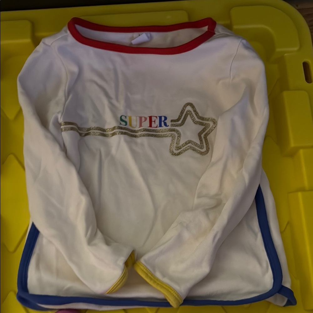 Colorful Star Graphic Long Sleeve Shirt
